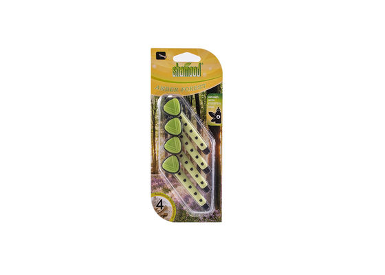 Refrogerador de ar de 4PK Amber Forest Dual Scented Vent Stick